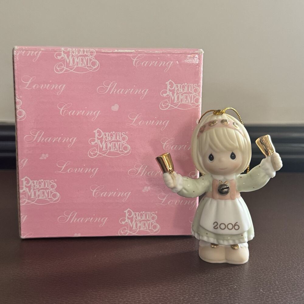 Precious Moments 2006 Ringing In The Season #610002 Christmas Ornament